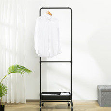 Mobile 61.5cm Length 45kg Bearing Steel Clothes Rack