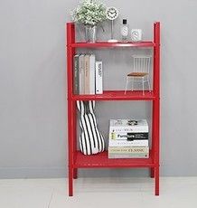 Household Four Layers 113cm Height Steel Book Rack