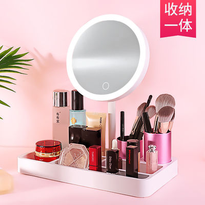 Sensitive Touch 2000mAh 5W LED Desktop Mirror For Makeup